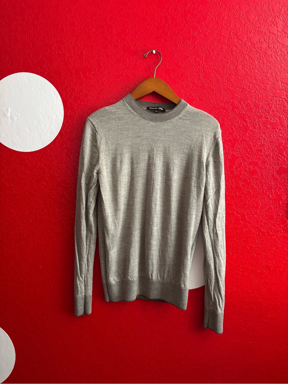 Michael Kors Crewneck Sweater in Light Gray